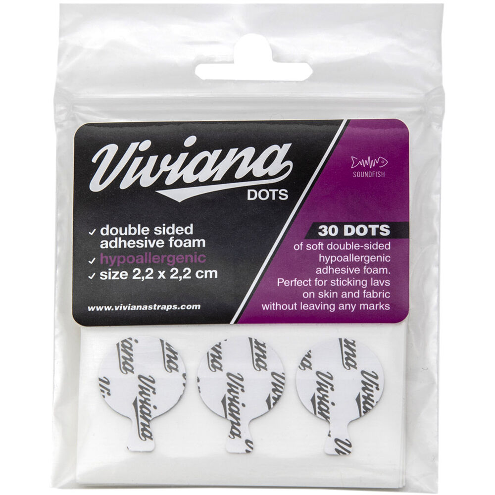 Viviana Dots Soft Foam Lavalier Stickers (30-Pack, Round)