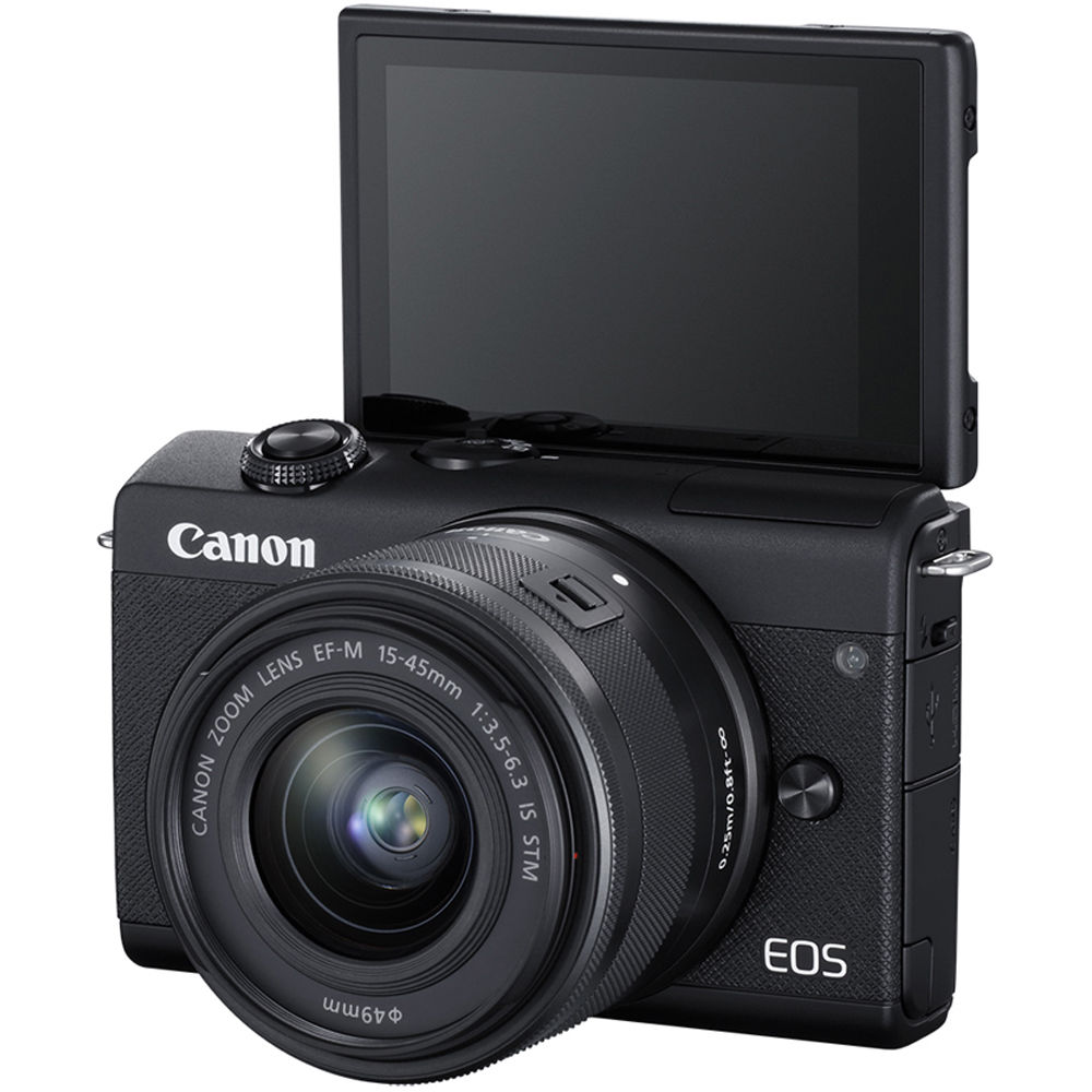 Canon EOS M200 Mirrorless Camera with 15-45mm Lens (Black)