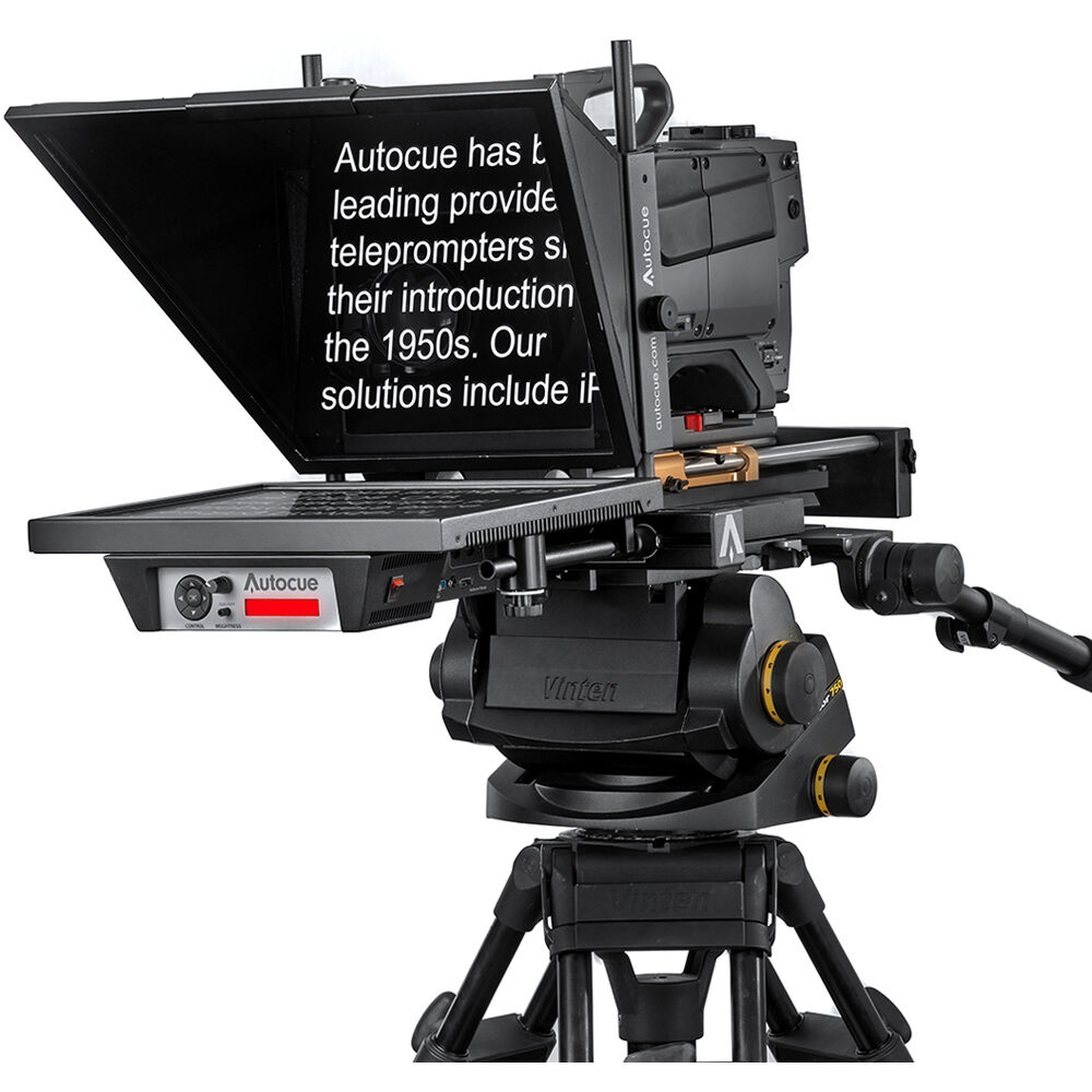 Autocue Master Series 17" SDI Prompter Kit with Medium Wide-Angle Hood & Pro Plate
