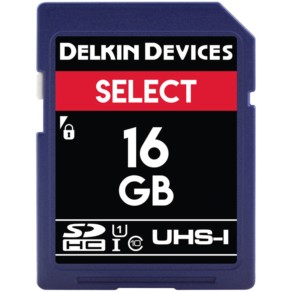 Delkin Devices 16GB SELECT UHS-I SDHC Memory Card