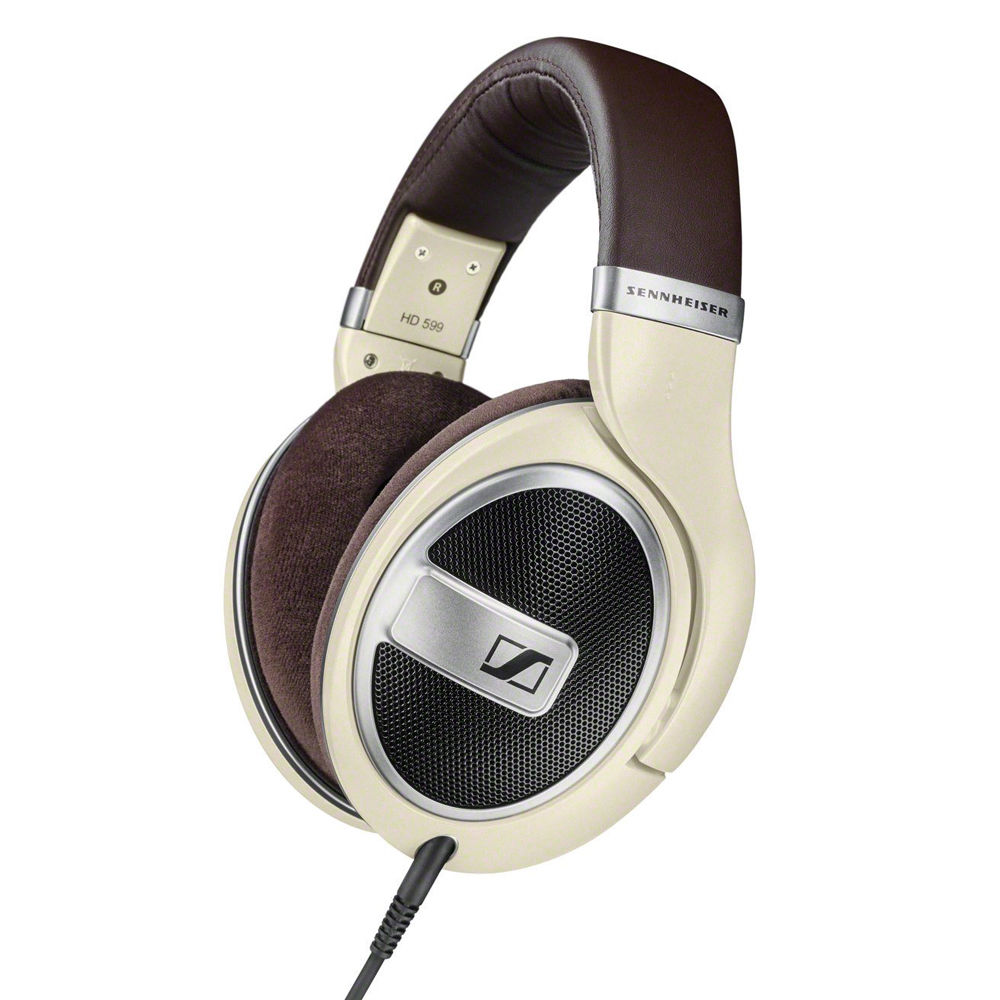 Sennheiser HD-599 Around-Ear Headphones (Matte Ivory)
