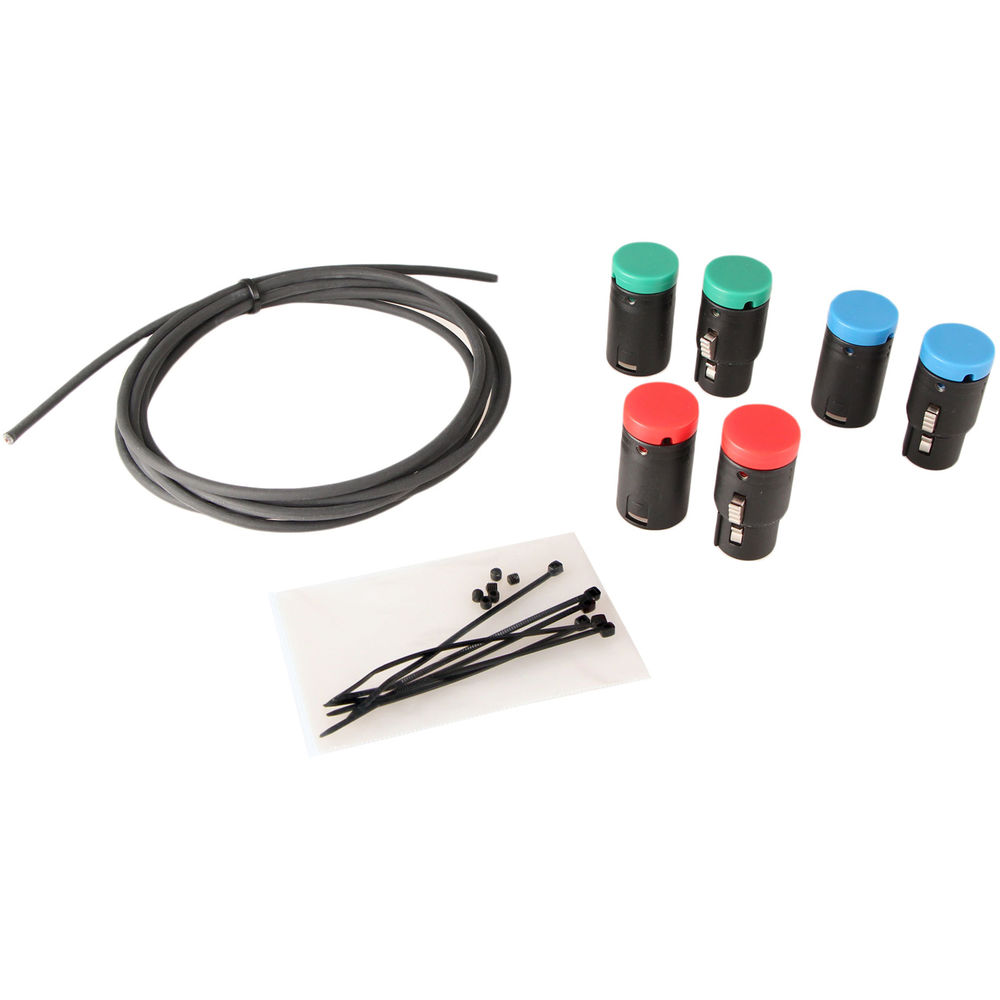 Cable Techniques Low-Profile XLR 3-Pin Cable DIY Bundle (Set of 3)
