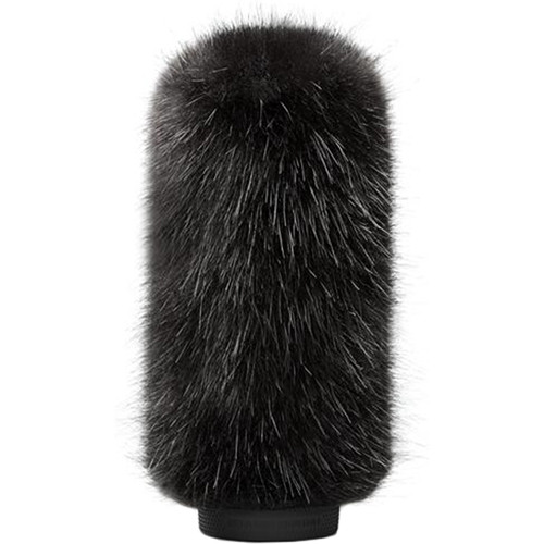 Bubblebee Industries Windkiller Long Fur Slip-On Wind Protector for 23 to 26mm Mics (Extra-Large, Black)