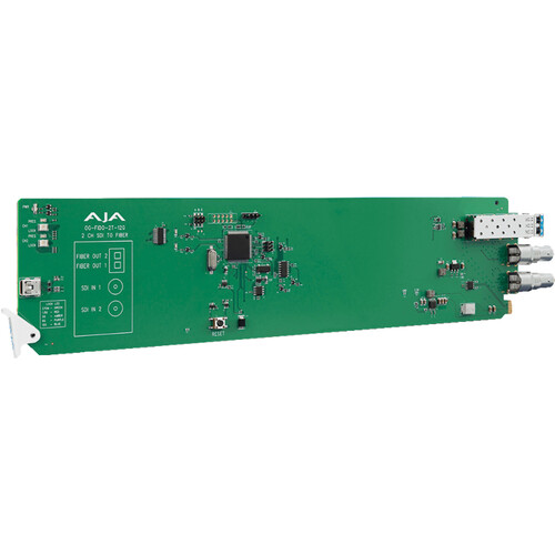 AJA openGear 2-Channel 12G-SDI to Single-Mode LC Fiber Transmitter