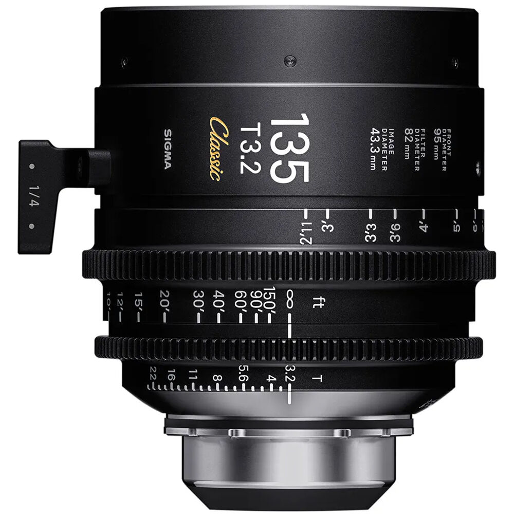 Sigma 135mm T3.2 FF Classic Cine Prime Lens with /i Technology (PL Mount, Meters)