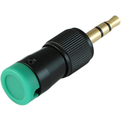 Cable Techniques CT-LPS-T35-G Low-Profile Right-Angle 3.5mm TRS Screw-Locking Connector (Green)
