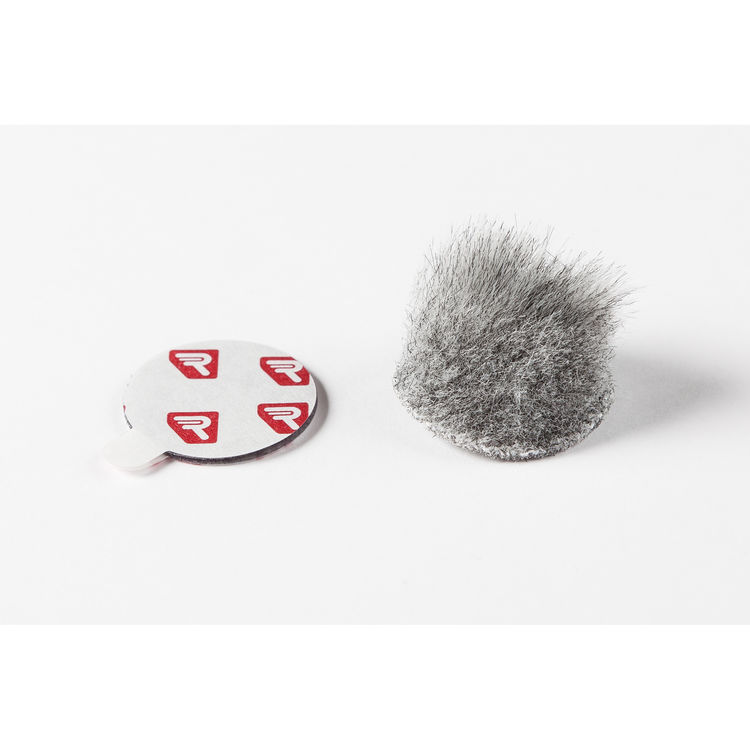 Rycote Overcovers Advanced Fur Disc Wind Covers for Lavalier Mics (5 Gray, 25 Round Stickies)