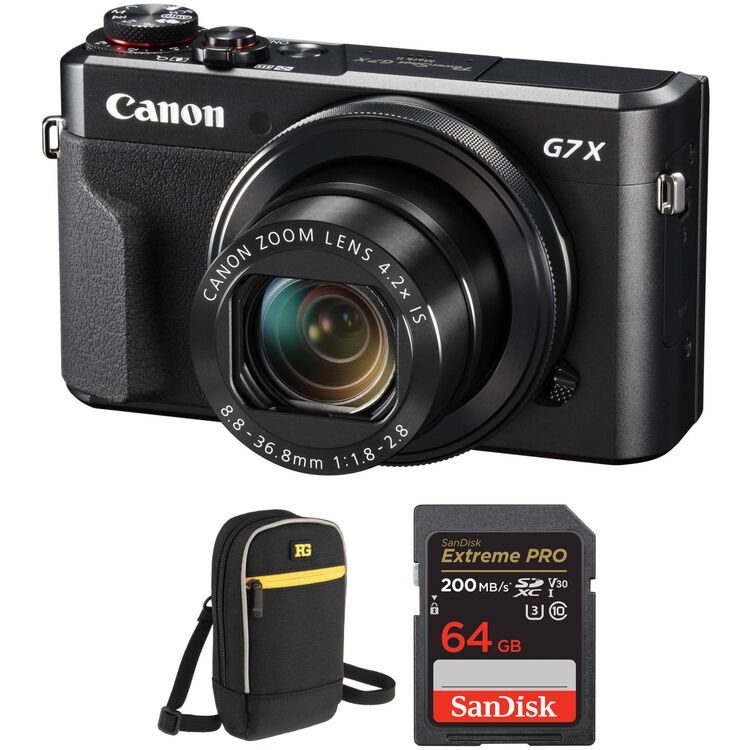 Canon PowerShot G7 X Mark II Digital Camera with Accessory Kit