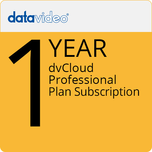 Datavideo dvCloud Professional Plan (12-Month Subscription)