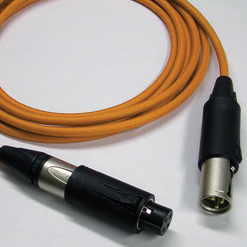 Canare Starquad XLRM Cable with Neutrik Unisex XLRM/XLRF (Orange, 35')