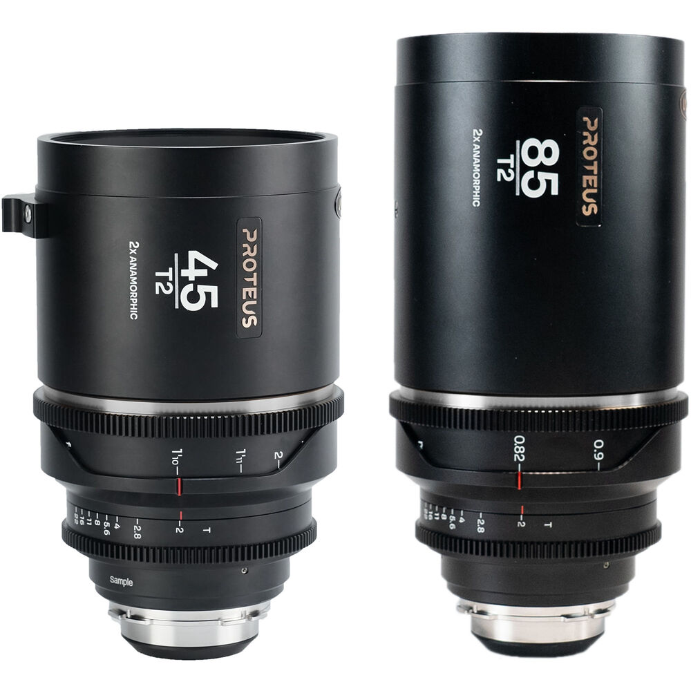 Venus Optics Laowa Proteus 2x Anamorphic 45 & 85mm T2 Lens Bundle (PL/EF, Feet, Silver Flare)