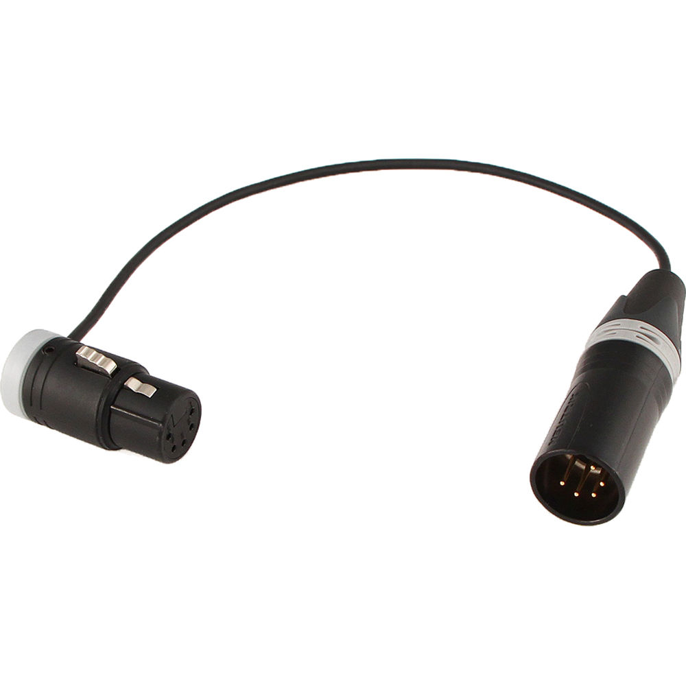 Cable Techniques LPXLR-5F to XLR-5M Low-Profile Stereo XLR 5-Pin Mic Jumper Cable (9")