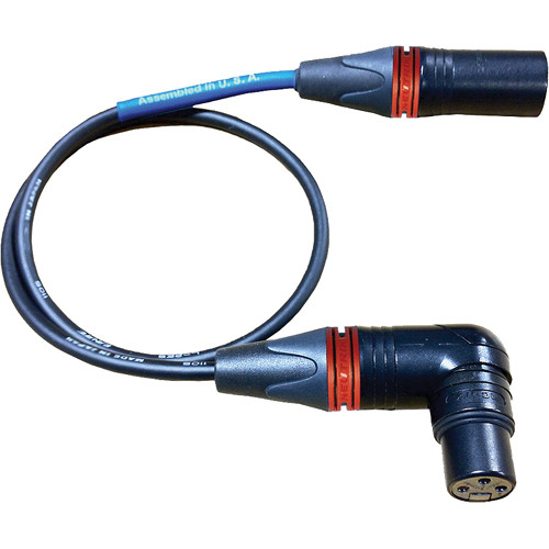 Cable Techniques CT-PXR-18R Lectrosonics UCR Receiver Bag Cable - XLR-3F RA to XLR-3M (18", Red XLR Ring)