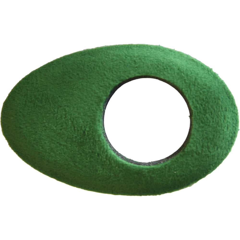 Bluestar Oval Long Viewfinder Eyecushion (Fleece, Green)