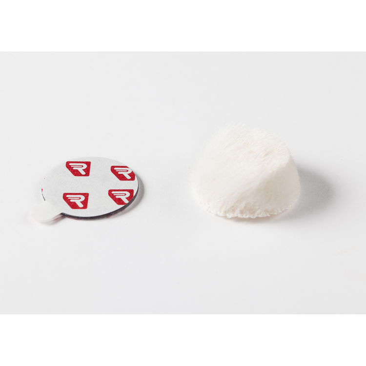 Rycote Overcovers Advanced Fur Disc Wind Covers for Lavalier Mics (5 White, 25 Round Stickies)
