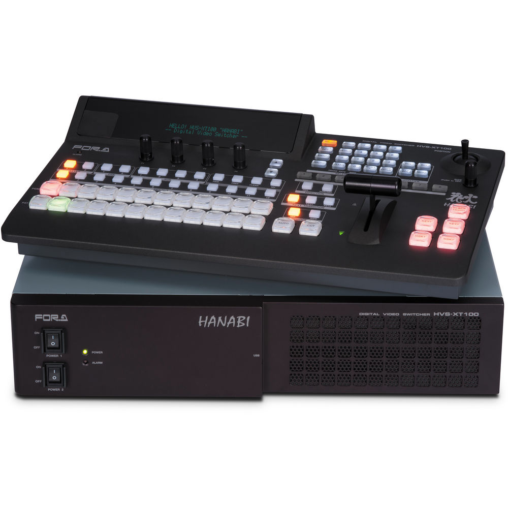 For.A HVS-100 HD/SD Portable Video Switcher with HVS-100OU Control Panel