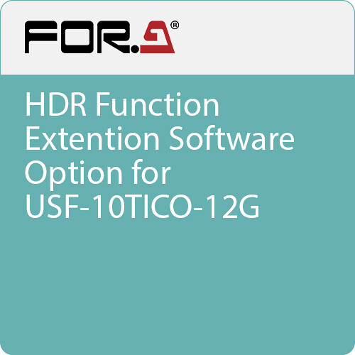 For.A HDR Function Extention Software Option for USF-10TICO-12G