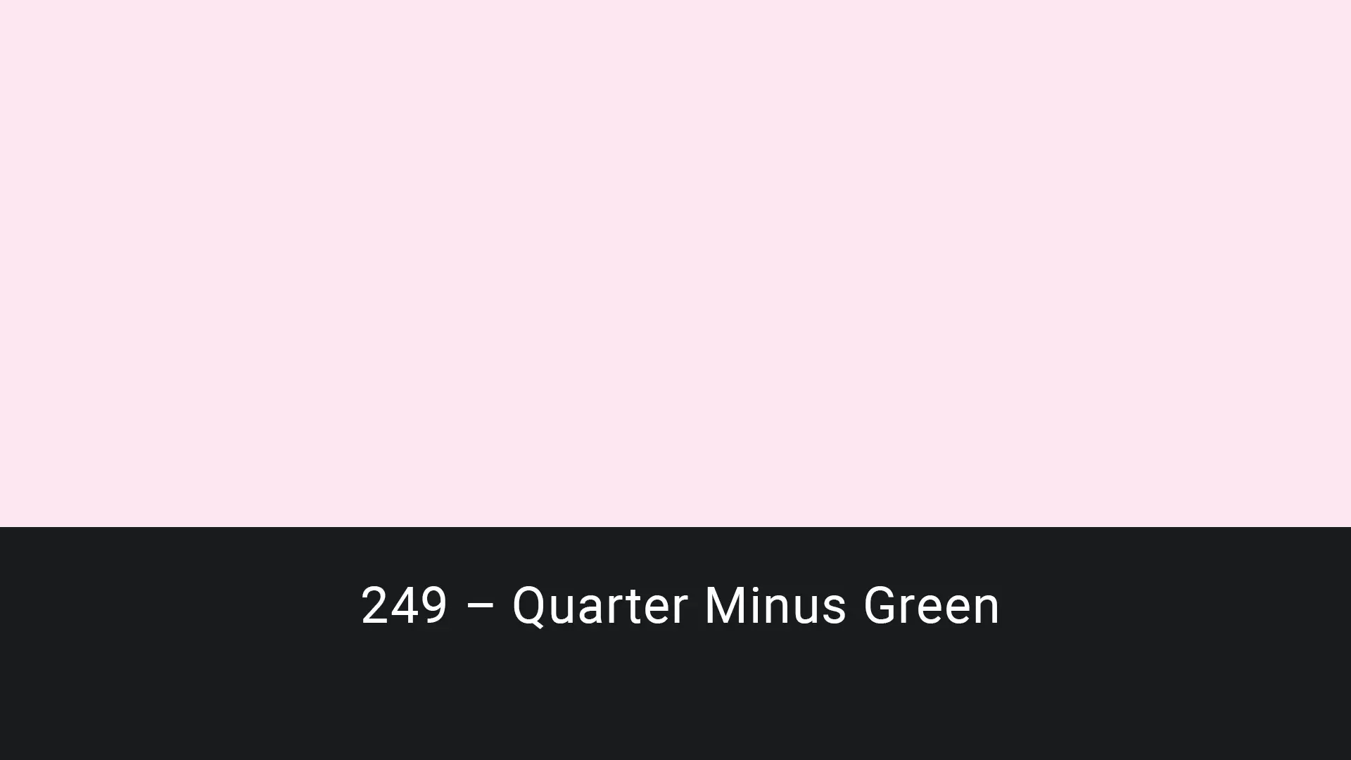 Cotech filters 249 Quarter Minus Green