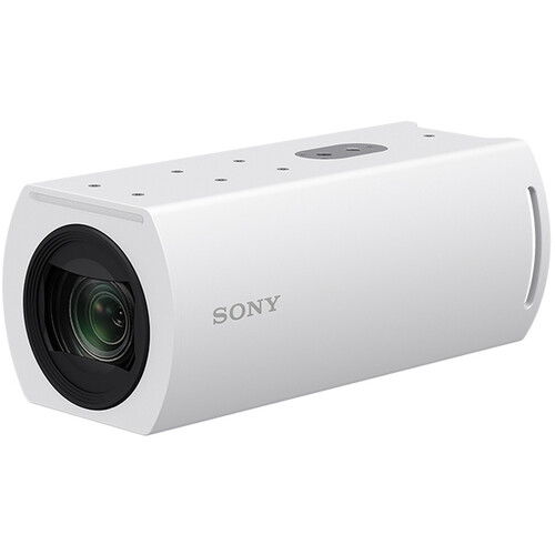 Sony Compact 4K60 Box-Style Remote Camera with 25x Optical Zoom (NDI License Key Code, White)