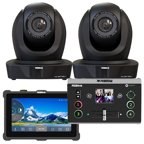 RGBlink 2-Camera with mini-pro 2 & TAO 1pro PTZ Streaming Kit