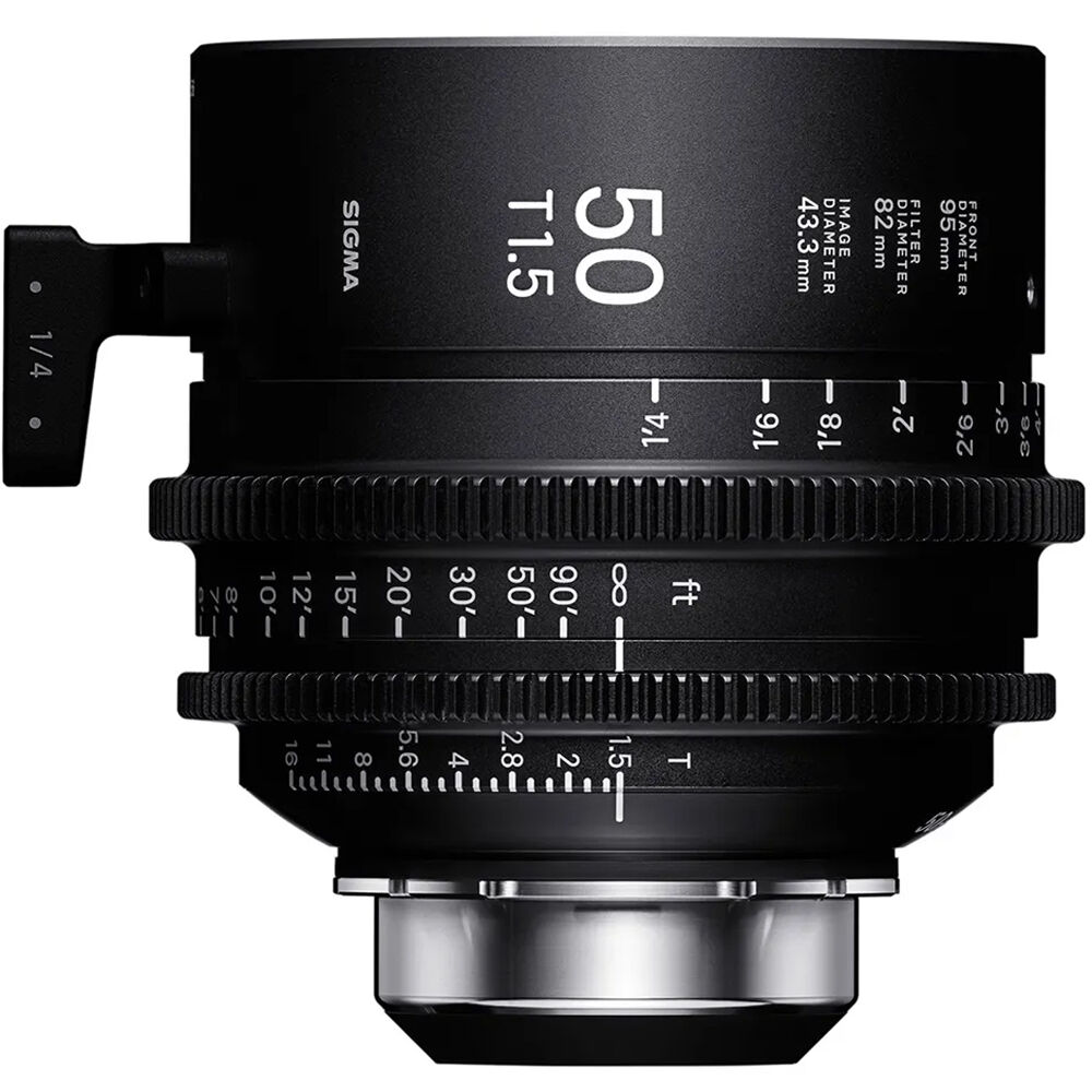 Sigma 50mm T1.5 Fully Luminous FF High-Speed Cine Prime with /i Technology (PL Mount, Feet)