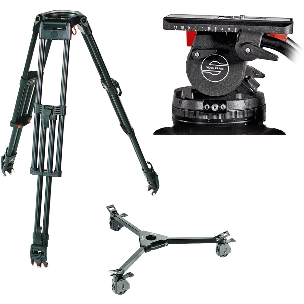 Sachtler System 25 EFP 2D with Dolly (150mm Bowl)