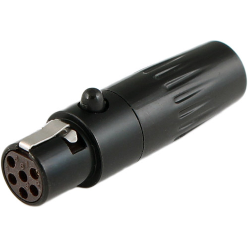 Cable Techniques TA6FL 6-Pin Female Mini XLR with 6mm Outlet (Black)