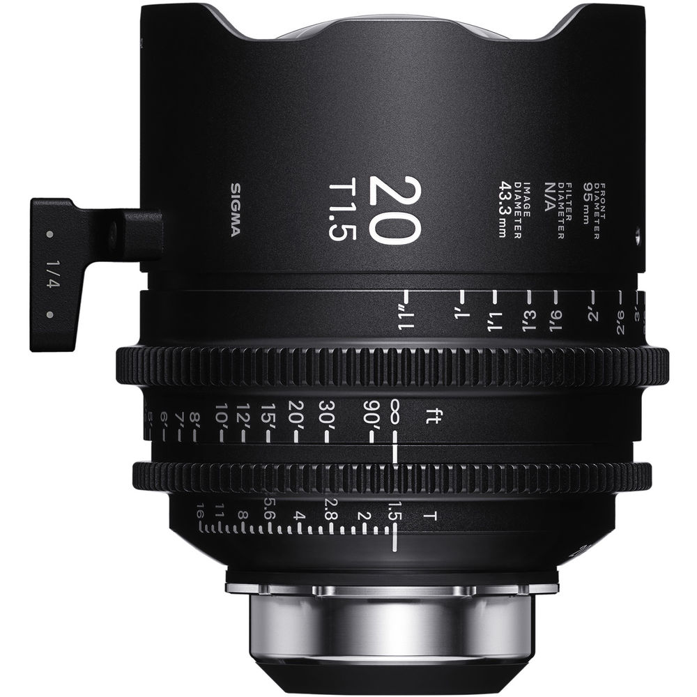 Sigma 20mm T1.5 FF High-Speed Cine Prime with /i Technology (PL Mount, Meters)