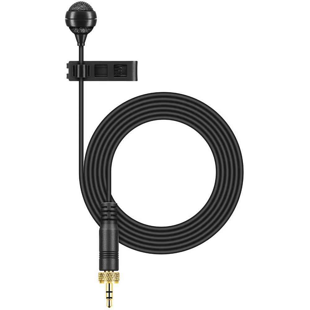 Sennheiser ME 4 Cardioid Lavalier Microphone with Locking 3.5mm Connector (Black)