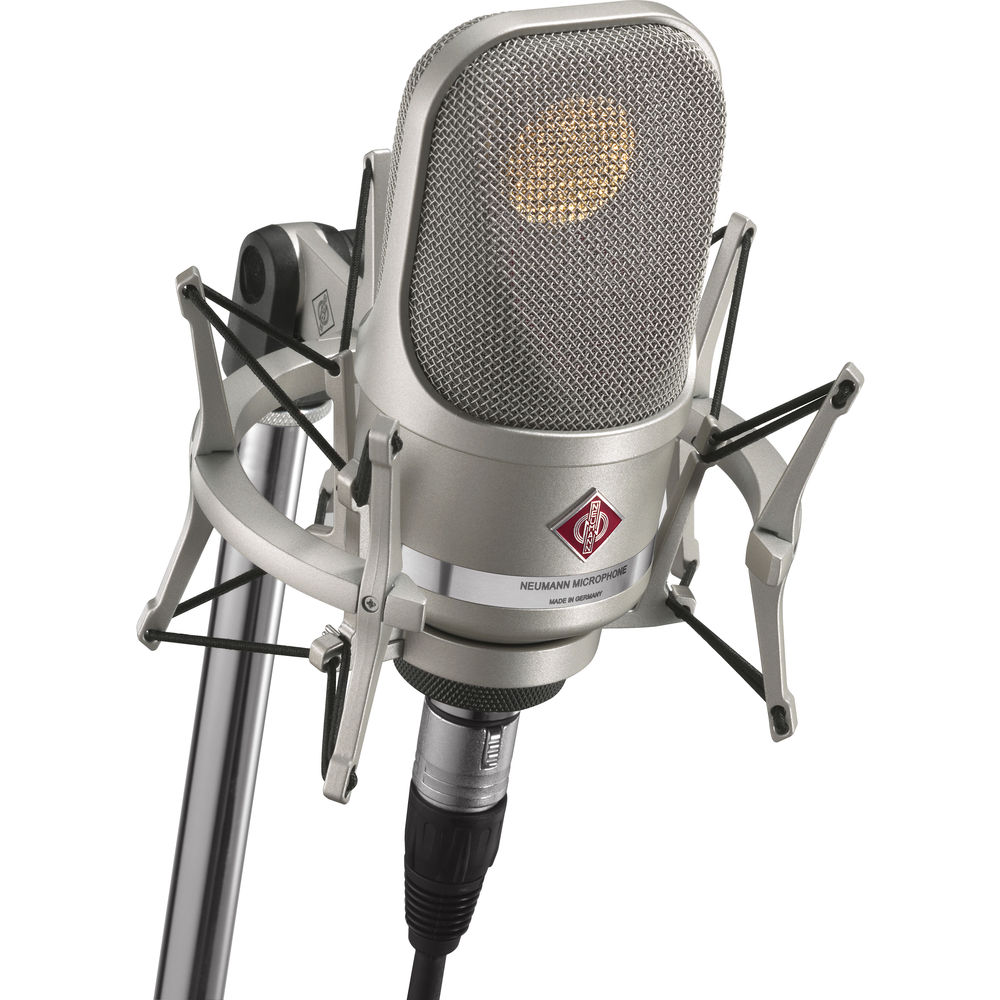 Neumann TLM 107 Studio Set Large-Diaphragm Multipattern Condenser Microphone with Shockmount (Nickel)