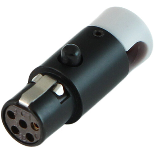 Cable Techniques LPS Low-Profile Right-Angle TA5F Female Connector (Multi-Position Outlet, Large Gray Cap)
