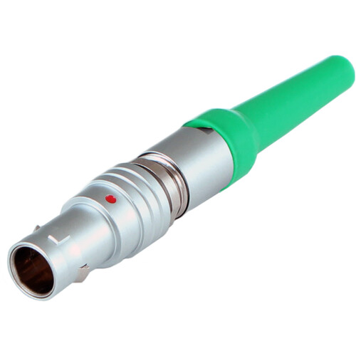 Cable Techniques 5-Pin LEMO Connector for Timecode Cables (Green Silicone Boot)