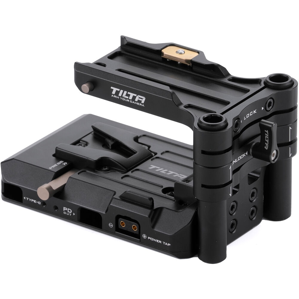 Tilta Smart V-Mount Arca-Type Baseplate for Canon R5 C Camera Cage (Black)