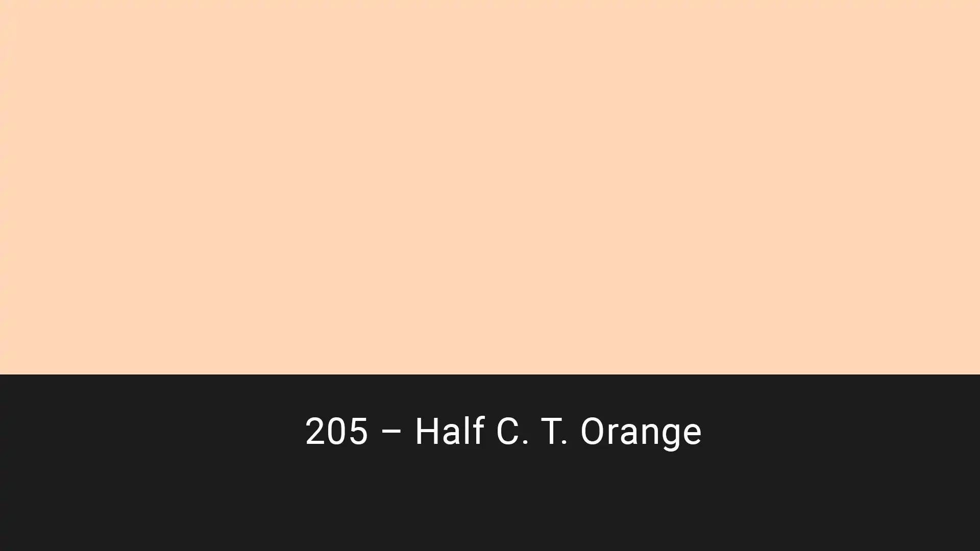 Cotech filters 205 Half C.T. Orange
