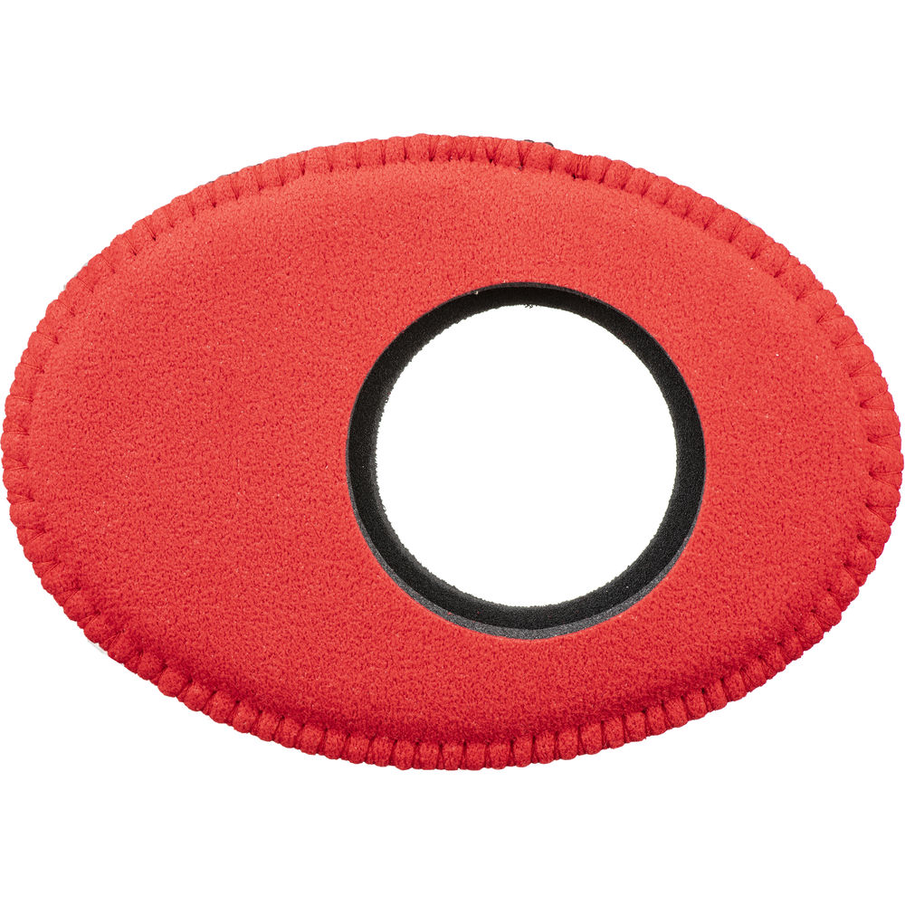 Bluestar Oval Extra-Large Viewfinder Eyecushion (Ultrasuede, Red)