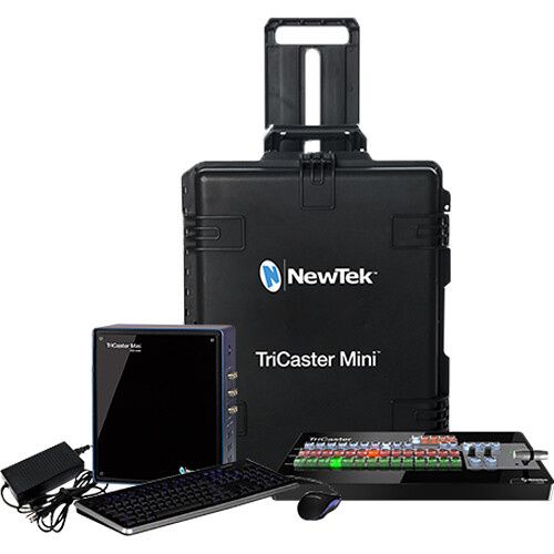 NewTek TriCaster Mini Advanced HD-4 SDI with Mini Control Surface & Travel Case Bundle
