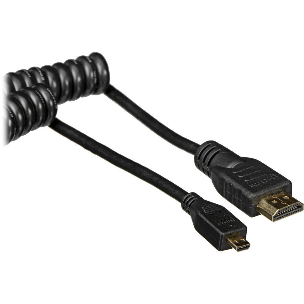 Atomos Coiled Micro-HDMI to HDMI Cable (11.8 to 17.7")