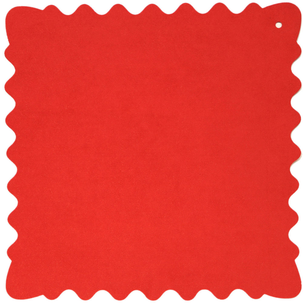 Bluestar Ultrasuede Cleaning Cloth (Red, Small, 8 x 8")
