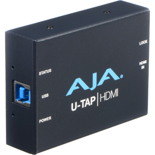 AJA U-TAP USB 3.0 (3.2 Gen 1) Powered HDMI Capture Device