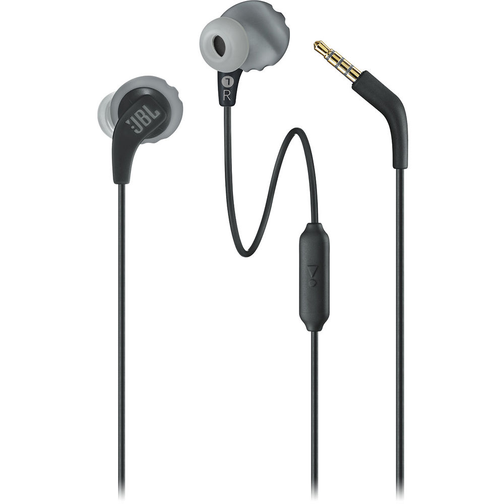 JBL Endurance RUN Sweatproof Wired Sports In-Ear Headphones (Black)