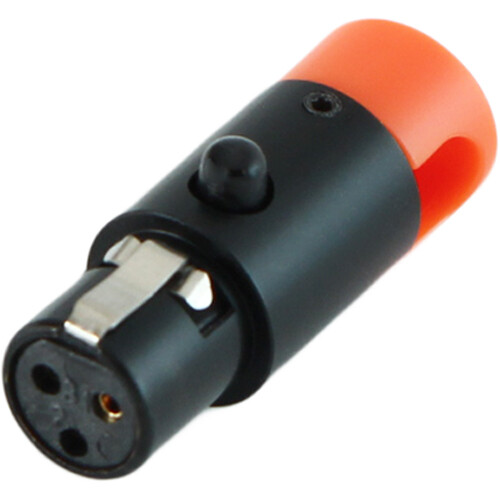 Cable Techniques LPS Low-Profile Right Angle TA3F Connector (Orange, Large)