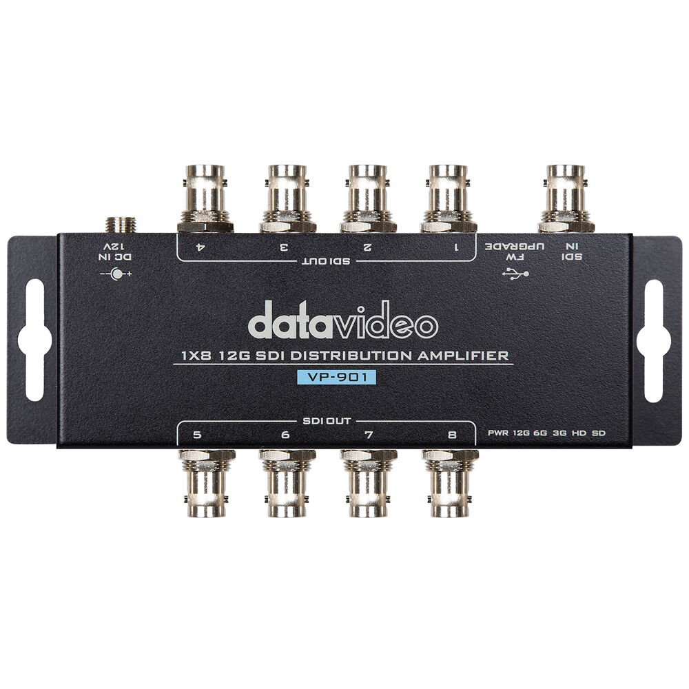 Datavideo 1 x 8 12G-SDI Distribution Amplifier