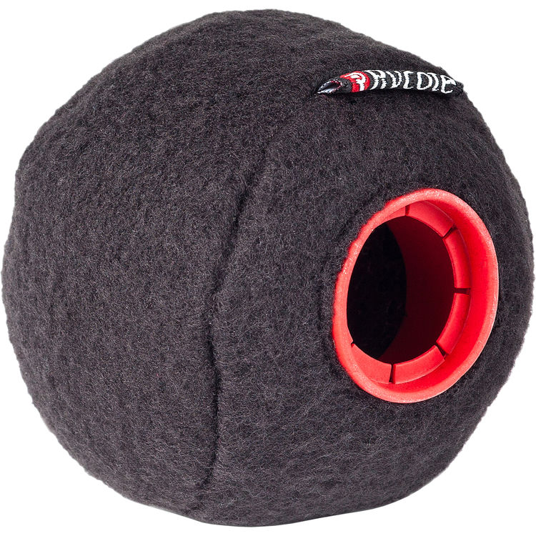 Rycote Baseball Felt-Covered Windscreen (Black, 24/25mm, 3-Pack)