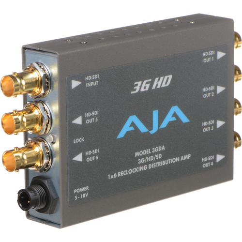 AJA 3GDA 3G-SDI 1x6 Reclocking Distribution Amplifier