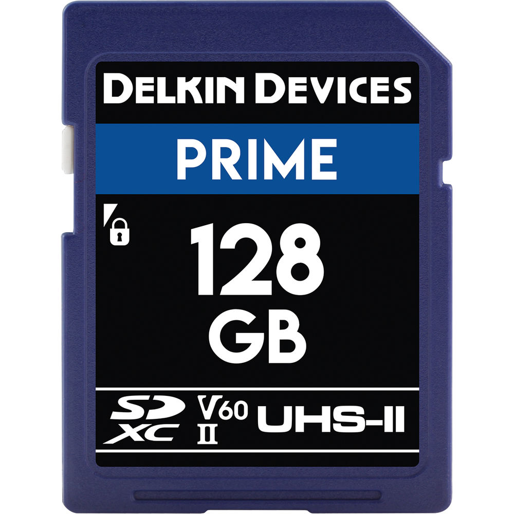 Delkin Devices 128GB Prime UHS-II SDXC Memory Card