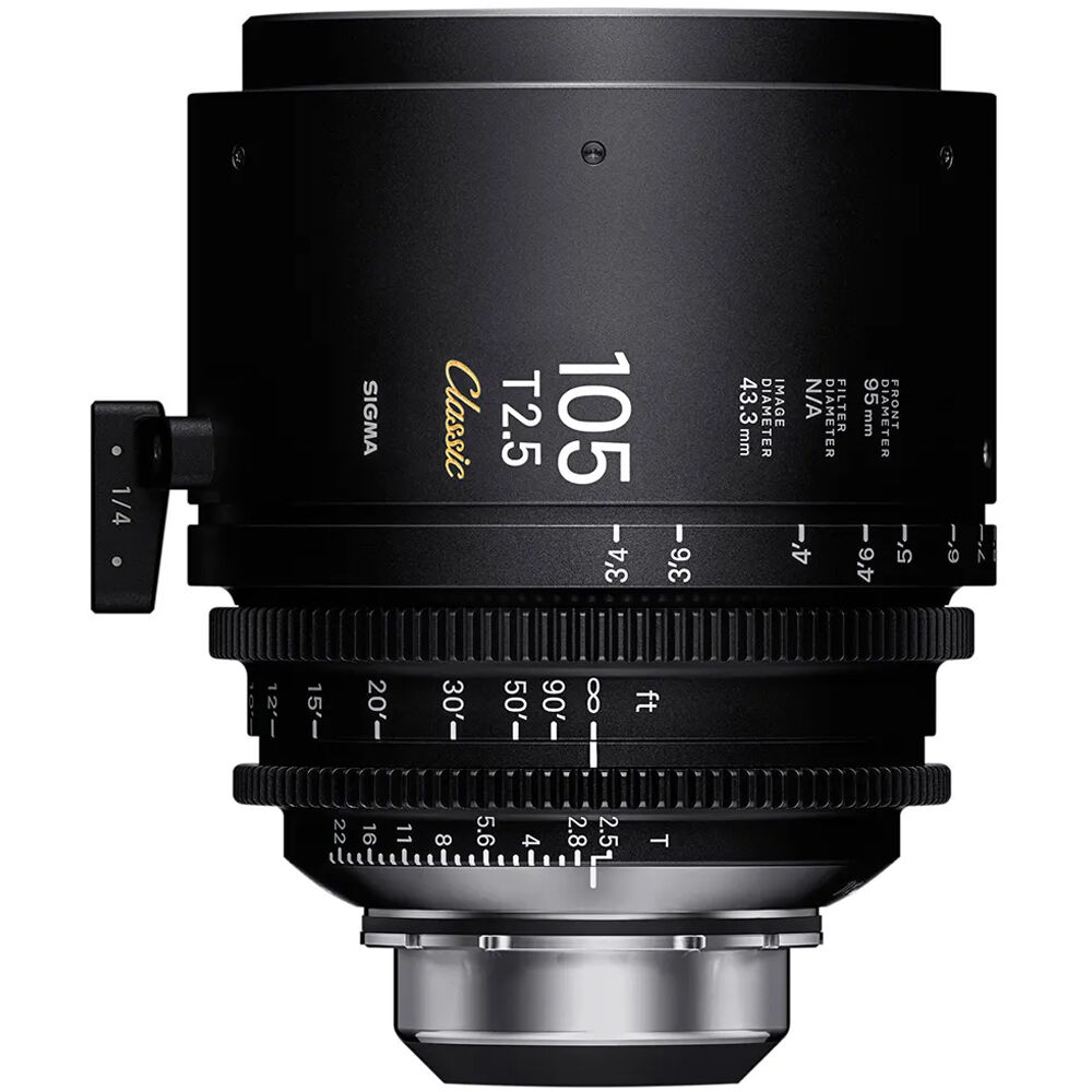 Sigma 105mm T2.5 FF Classic Cine Prime Lens with /i Technology (PL Mount, Meters)