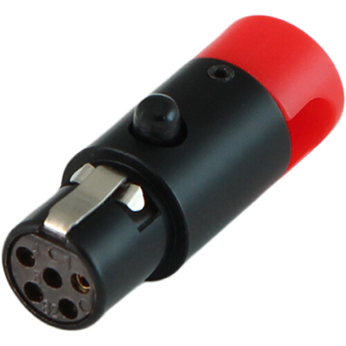 Cable Techniques LPS Low-Profile Right-Angle TA5F Female Connector (Multi-Position Outlet, Large Red Cap)