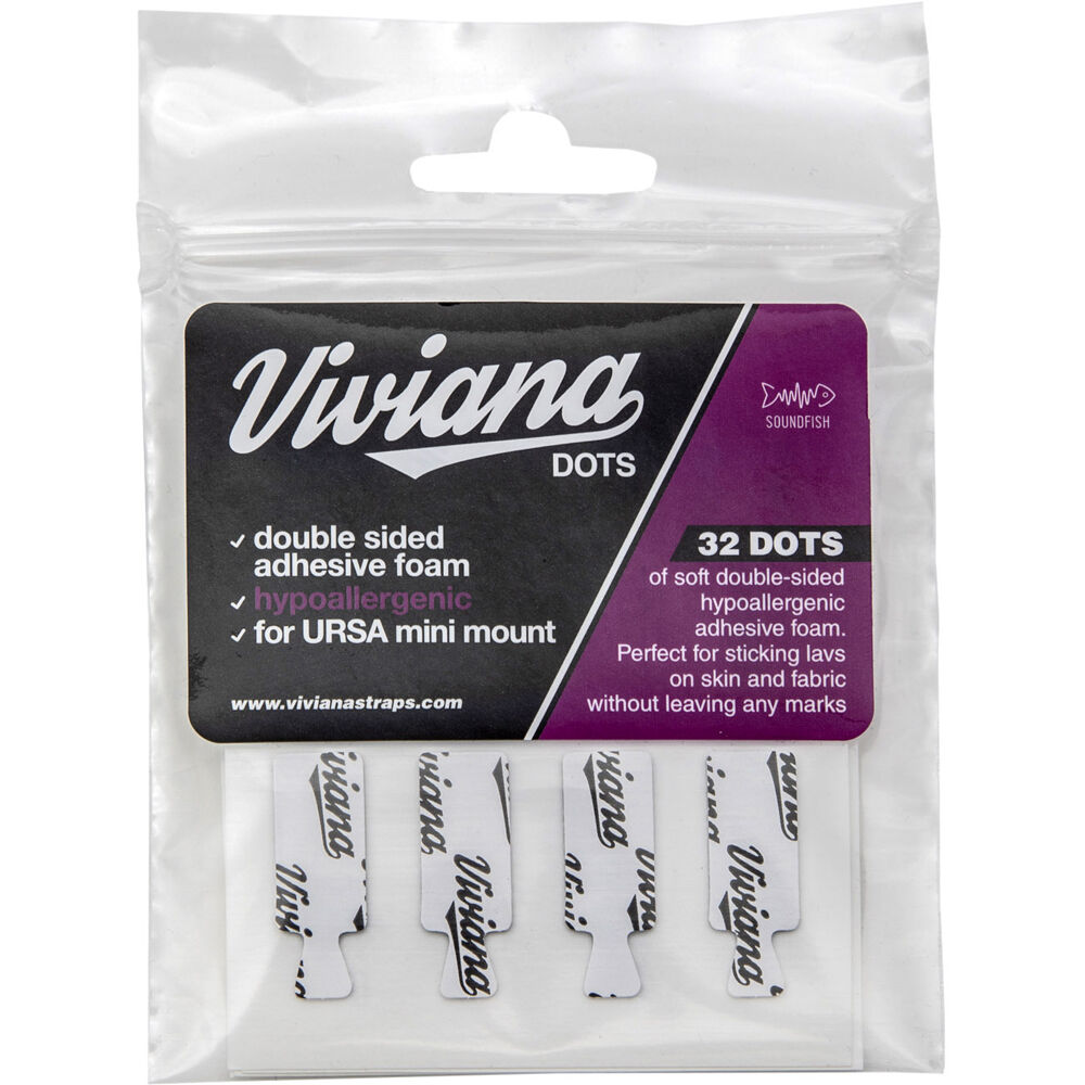 Viviana Dots Soft Foam Lavalier Stickers (32-Pack, Rectangular)