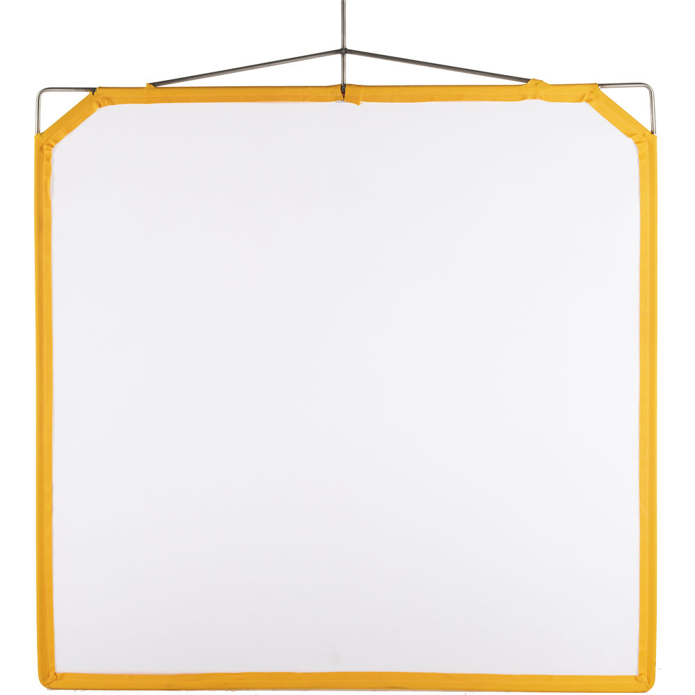 Matthews Solid Frame Scrim White Artificial Silk (48 x 48")