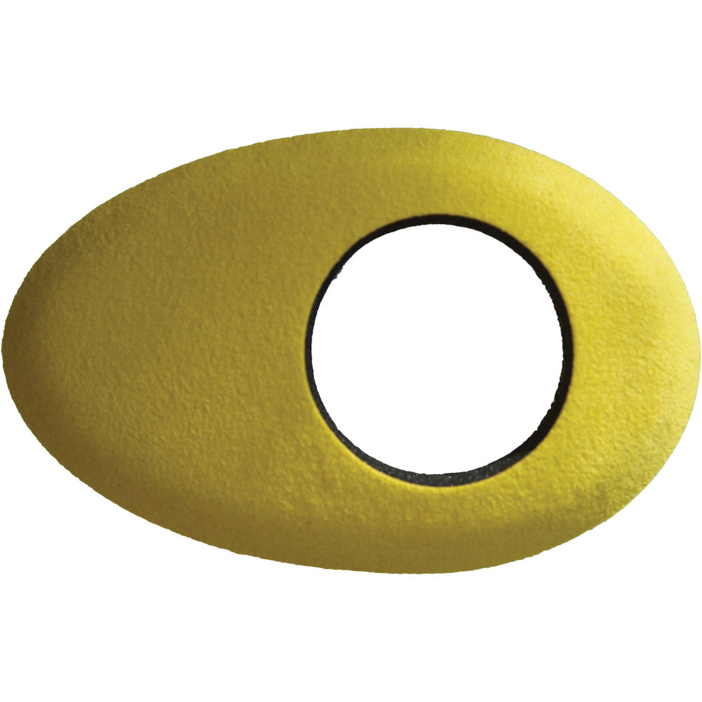 Bluestar Oval Long Viewfinder Eyecushion (Ultrasuede, Yellow)